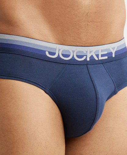 #US07 Super Combed Cotton Elastane Solid Brief with Ultrasoft Waistband(ASSORTED COLOURS)