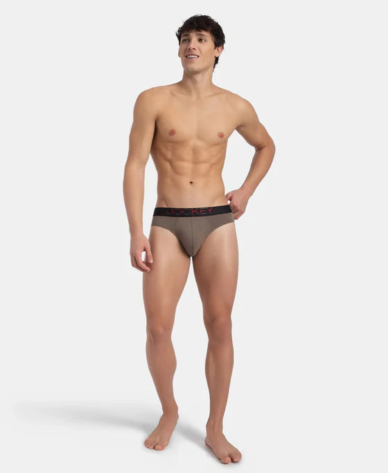 #US07 Super Combed Cotton Elastane Solid Brief with Ultrasoft Waistband(ASSORTED COLOURS)