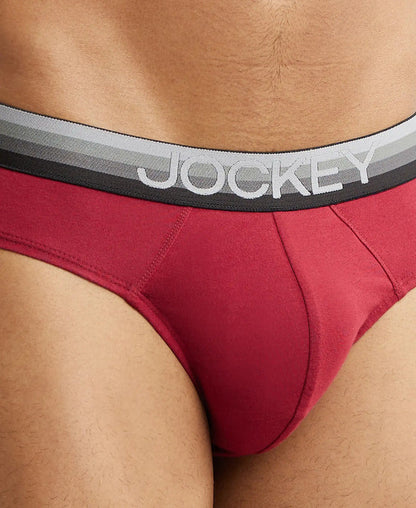 #US07 Super Combed Cotton Elastane Solid Brief with Ultrasoft Waistband(ASSORTED COLOURS)