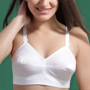 Daisy - 100% Cotton Dobby Poplin Bra (Cotton Strap)